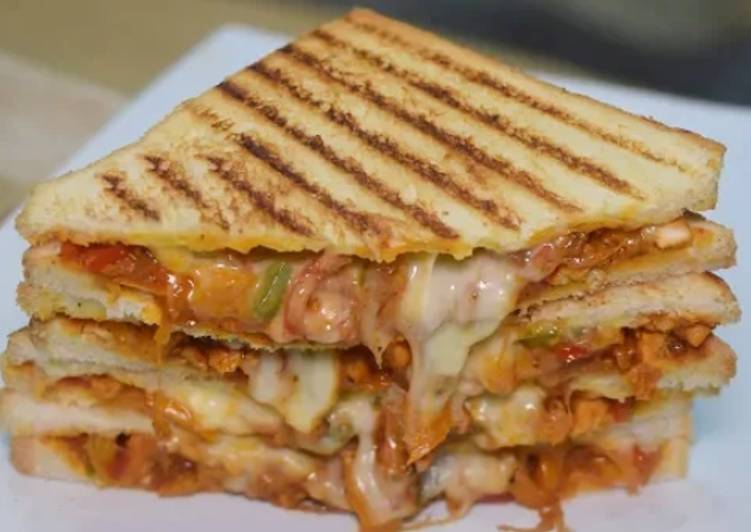 Recipe of Perfect Chicken Fajita Sandwhich