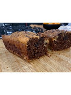 Une photo de Cake marbré chocolat