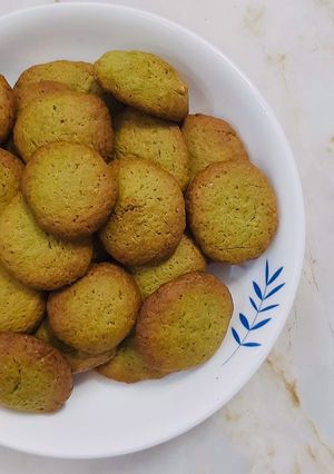 Hình của món Bánh quy Matcha (Matcha cookies).