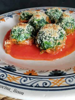 Una foto de Malfatti de espinacas y Ricotta
