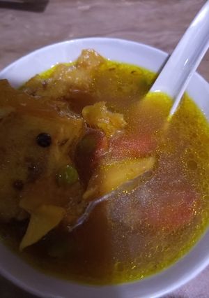 A picture of Goodh ka soup.