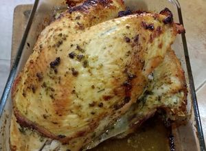 Una foto de Pavo al horno