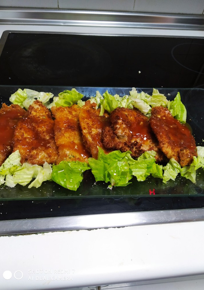 Una foto de Cerdo en salsa agridulce estilo chino
