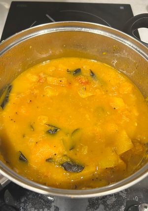 A picture of Butternut Squash Indian style.