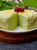 Soft Cake Pandan Putih Telur