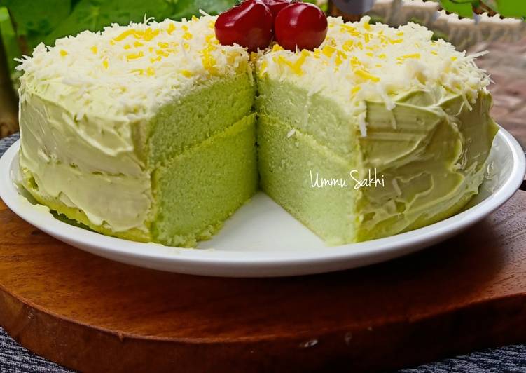 Cara Gampang Memasak Soft Cake Pandan Putih Telur Anti Gagal