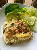 Cheesy Smoked Mackerel Gratin