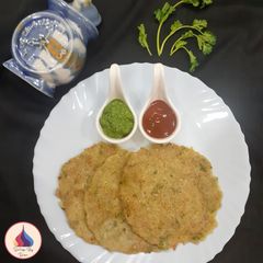 A picture of Pearl Millet Vegetable Pancakes.