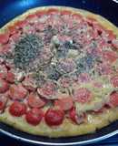 Tortilla de huevos con vienesas