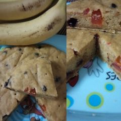 Whole wheat banana cake A picture of Whole wheat banana cake.
