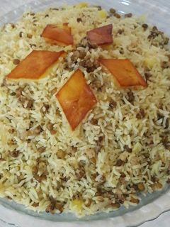 عکسی از دستور 💕 ماش پلو😍