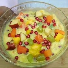 A picture of Fruit custard.
