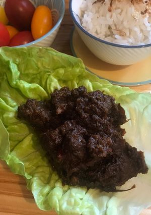 A picture of Beef Rendang - Indonesian.