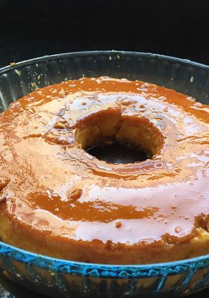 Una foto de Flan de Coco