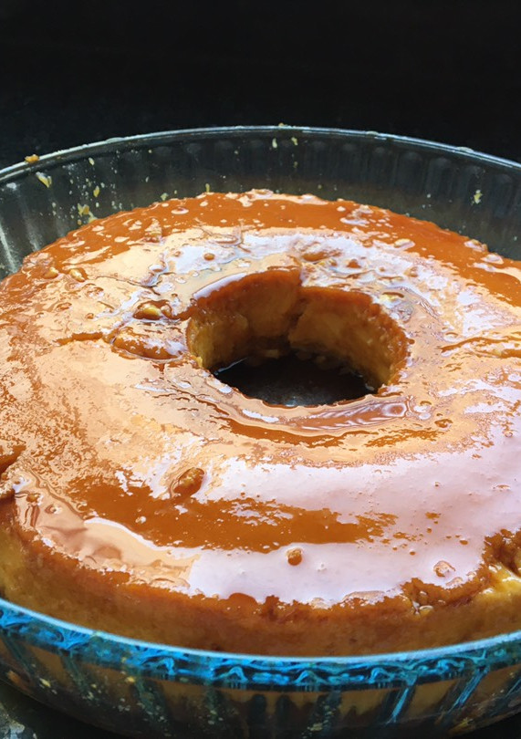 Una foto de Flan de Coco