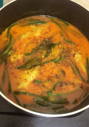 Foto resep Gulai Ayam Kacang Panjang
