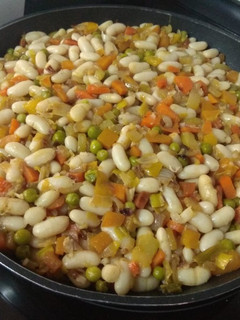 Una foto de Judías con verduras