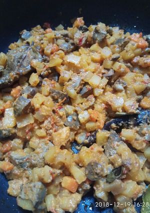 Foto resep Sambal Goreng Ati Ayam, Kentang Dan Wortel