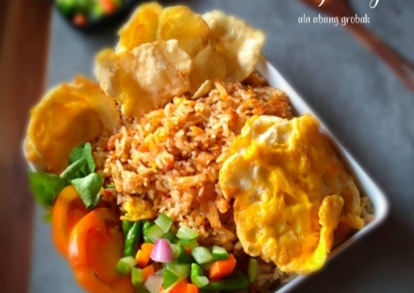 #Nasi Goreng Ala AbangAbang tanpa sayuran