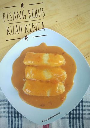 Foto resep Pisang Rebus Kuah Kinca
