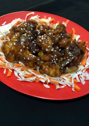 Foto resep Chicken popcorn saus teriyaki