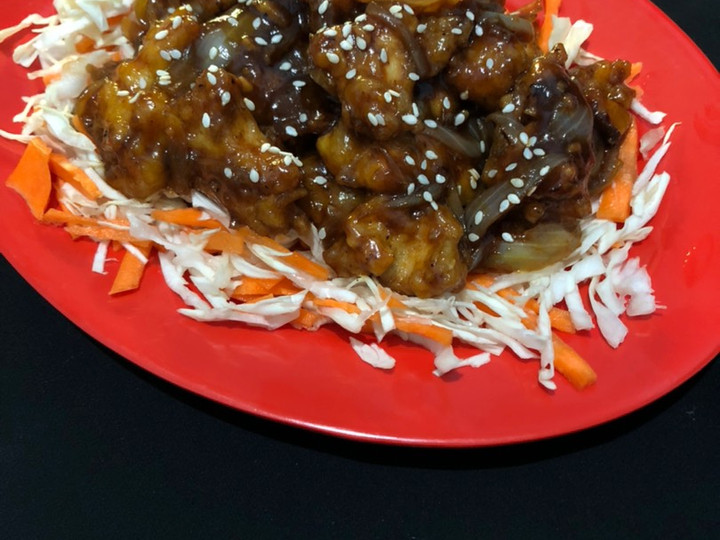 Langkah Mudah untuk Membuat Chicken popcorn saus teriyaki yang Sempurna