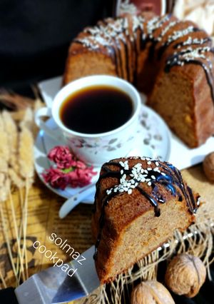 عکسی از دستور کیک خرما و گردو solmaz