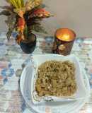 Poppy seed semolina halwa