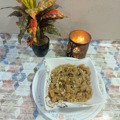 A picture of Poppy seed semolina halwa.