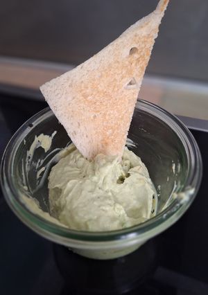 Une photo de Cream guacamole