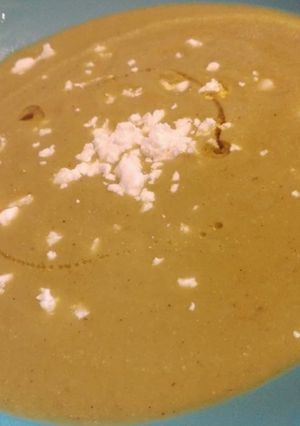 Foto di Crema di piselli e feta greca