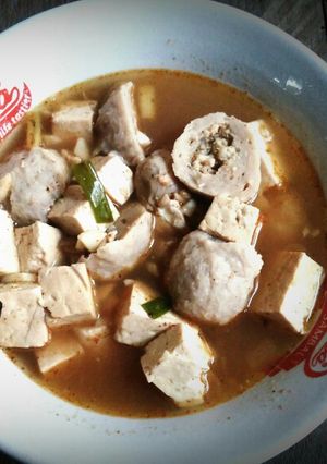 Foto resep Sup tahu bakso pedas