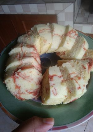 Foto resep Zebra sponge cake (antigagal)