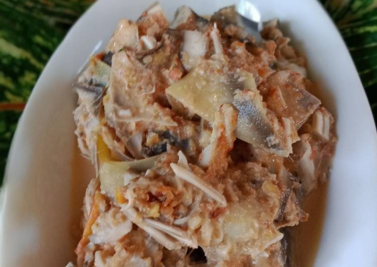 Resep Jantung pisang bumbu kacang (Pecelan jantung pisang) Lezat