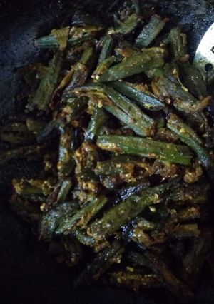 A picture of Bharwa Bhindi.