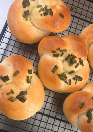 Foto resep Roti Daun Bawang Taiwan
