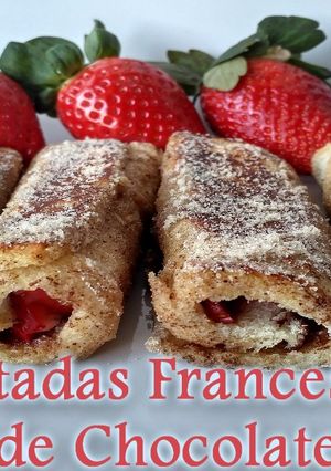 Foto principal de Tostadas francesas con chocolate y fresas