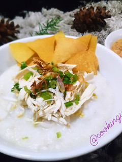 Foto resep Bubur Ayam China (Cara Rice Cooker/Magic Com)