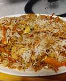 Egg fried vegetable rice