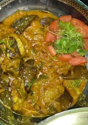 A picture of Begun Posto (Bengali Eggplant with Poppy Seeds).