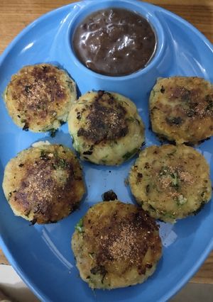A picture of Sweet potato cutlets.