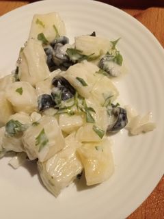 Una foto de 🥗Ensalada de melón y yogur🍈