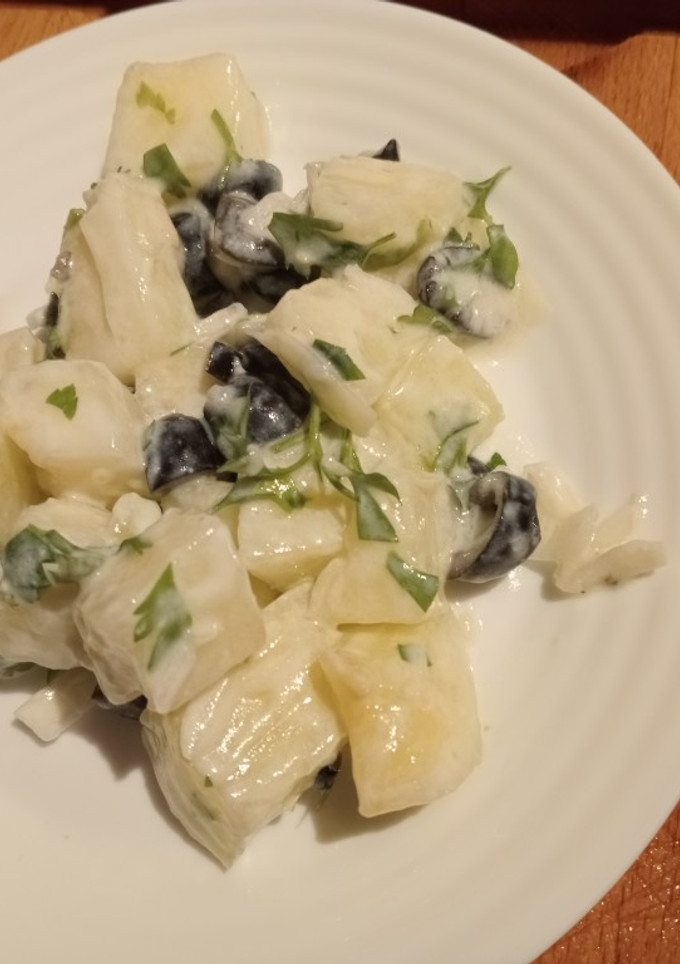 Una foto de 🥗Ensalada de melón y yogur🍈
