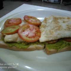 A picture of Avocado bread Sandwich#abjmom #MyHubFav.