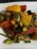 গ্রীল্ড চিকেন ভেজিটেবল(grilled chicken vegetable recipe in Bengali)