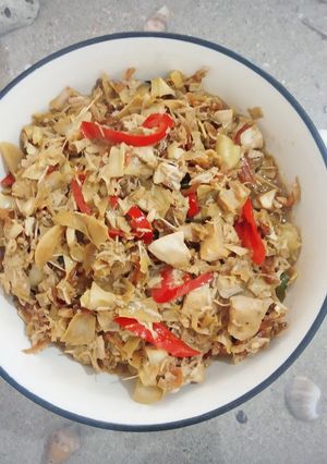 Foto resep 60. Tumis Ontong (Jantung Pisang) Teri