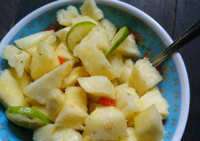 Cara Gampang Membuat Asinan nanas Anti Gagal