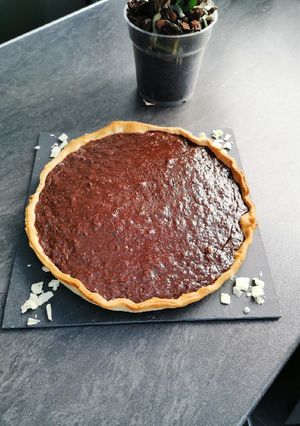 Une photo de Tarte Chocolat Noisette 😍