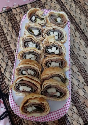 Foto resep Telur Gulung Smoke Beef & Cheese