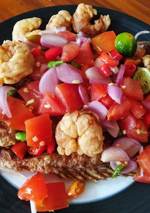 Foto resep Gurame udang tepung sambal dabu dabu